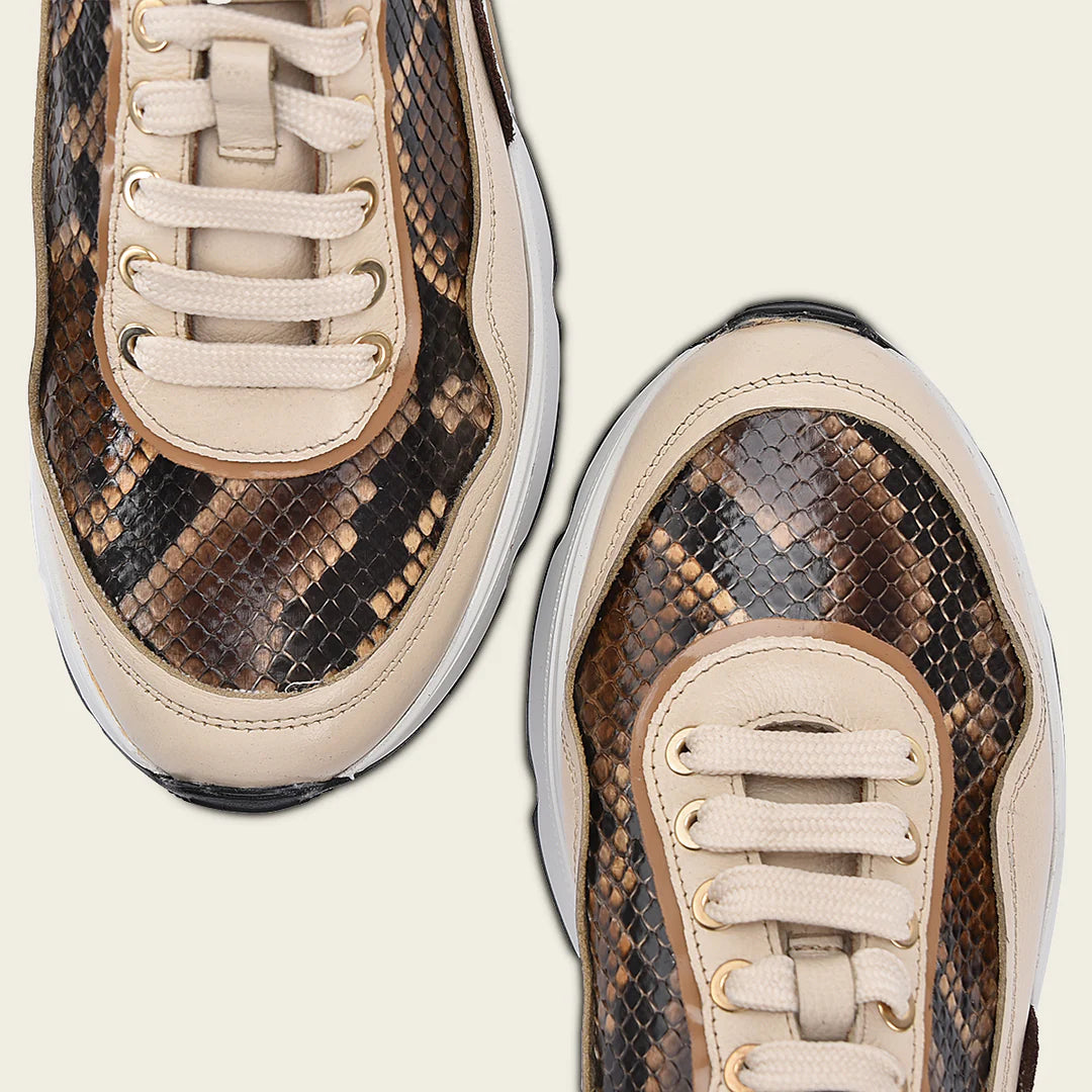 A09PBVW- Honey python sneakers for women