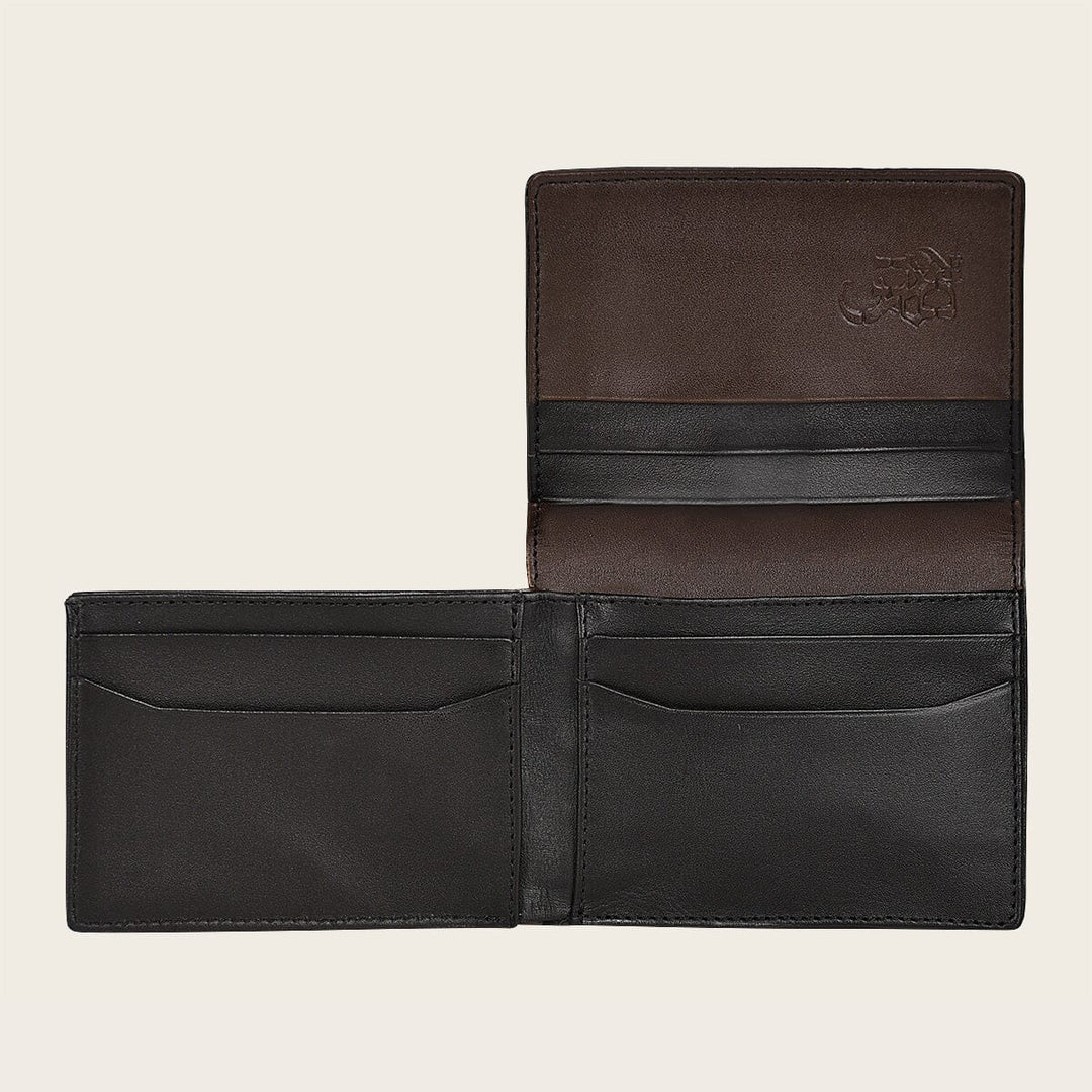 BC014MA - Cuadra black classic stingray exotic wallet for men