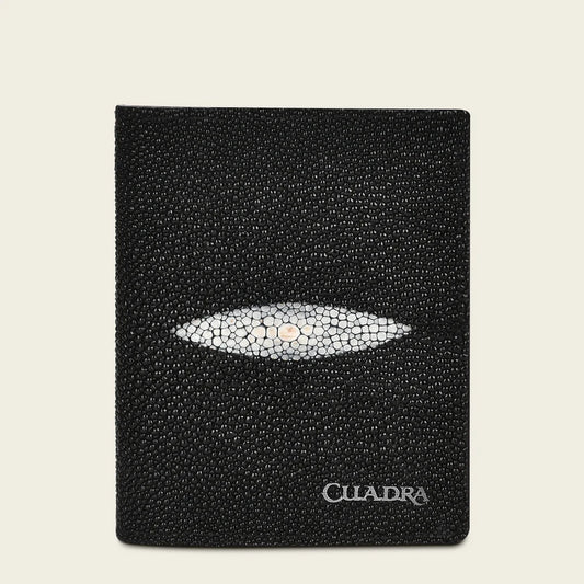 BC014MA - Cuadra Black Classic Stingray Exotic Wallet for Men