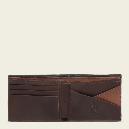 BC027AL - Cuadra Chocolate Casual Fashion Alligator Bi Fold Wallet for Men
