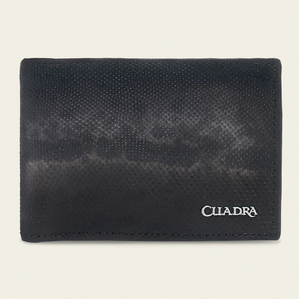 BC030KA - Cuadra brown carunga skin bi fold wallet for men