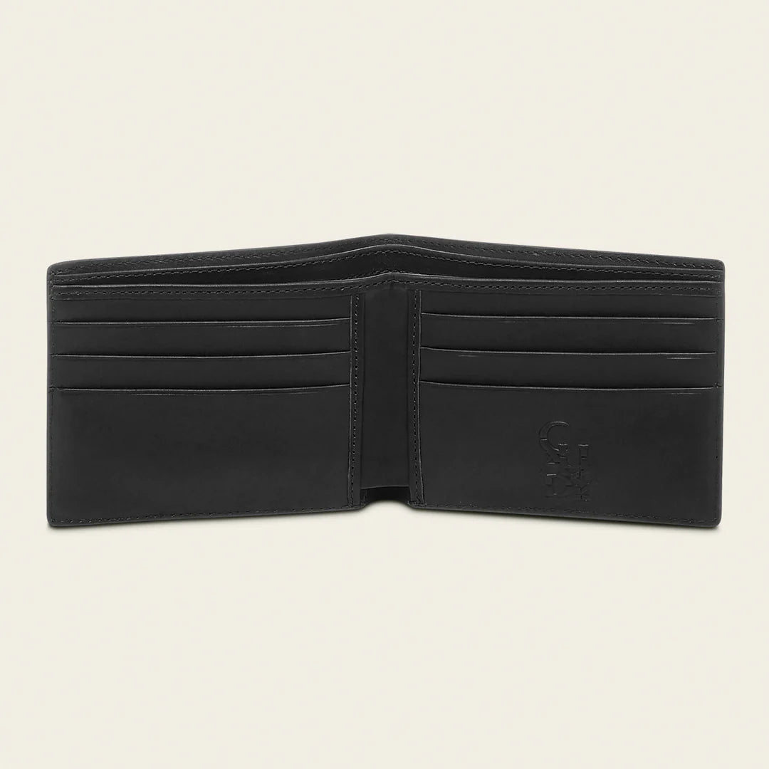 BC031RS - Cuadra oxford cowhide leather bi fold wallet for men