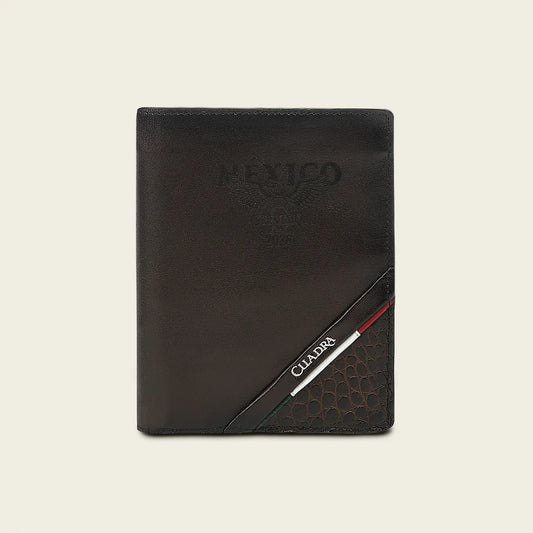 BC061AL - Cuadra Brown Alligator Leather Passport Holder