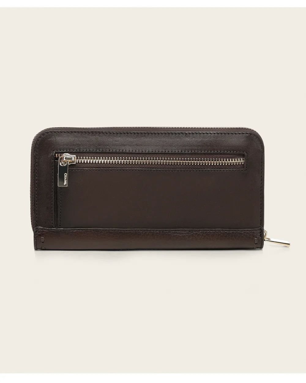 BD211VE - Cuadra Honey Fashion Zip-Around Deer Leather Wallet for Women