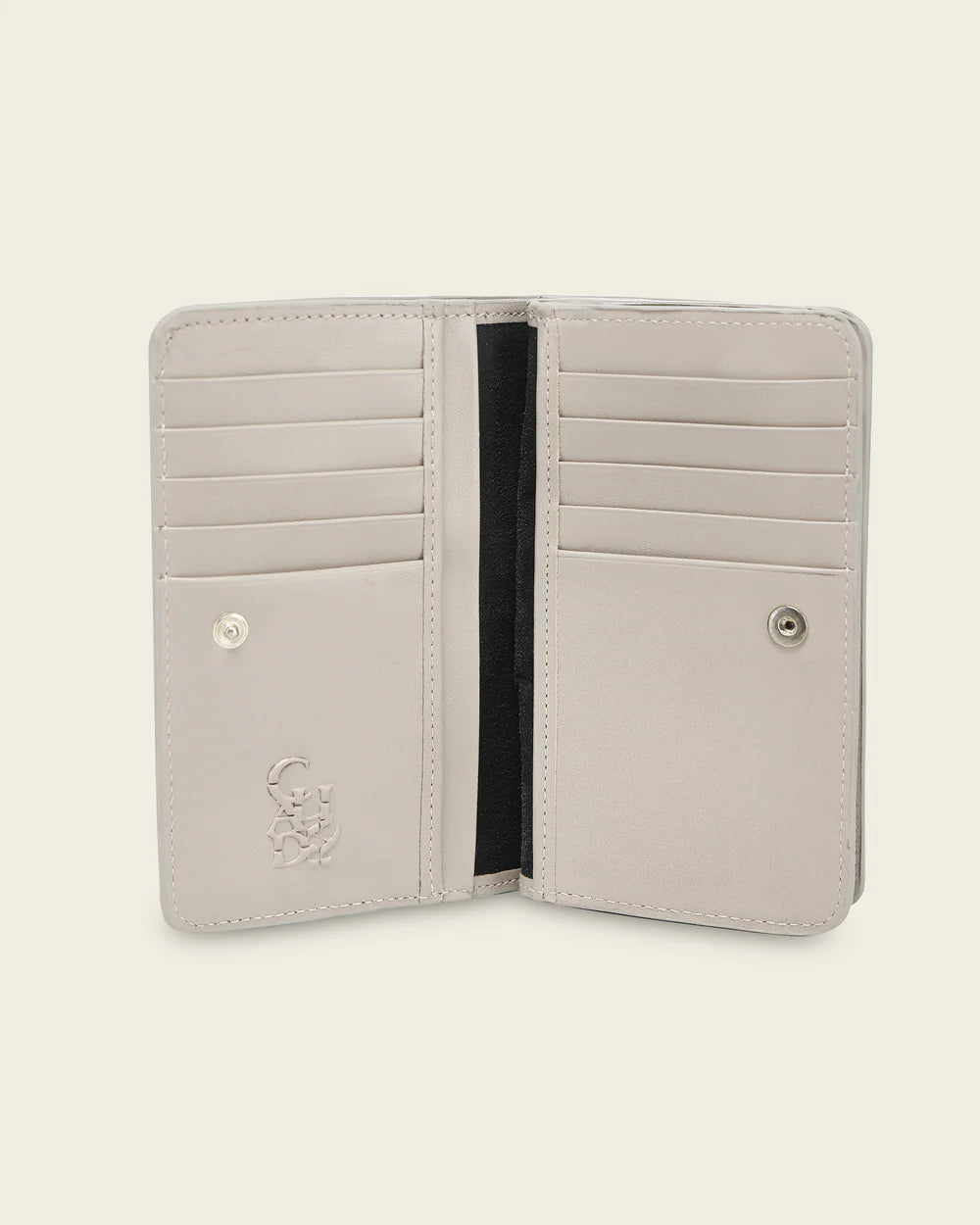 BD232RS - Cuadra beige fashion cowhide leather wallet for woman