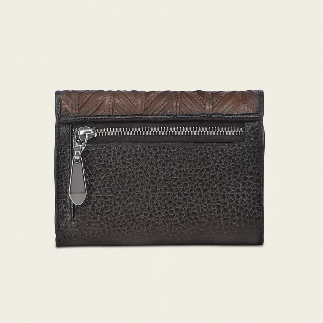 BD253RS - Cuadra natural casual fashion trifold wallet for woman