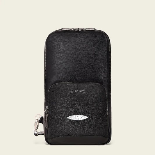 BO462MA - BLACK CUADRA FASHION STINGRAY CROSSBODY MESSENGER for MEN