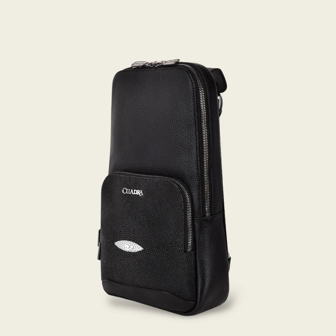 BO462MA - BLACK CUADRA FASHION STINGRAY CROSSBODY MESSENGER for MEN