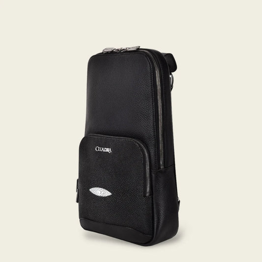 BO462MA - BLACK CUADRA FASHION STINGRAY CROSSBODY MESSENGER for MEN