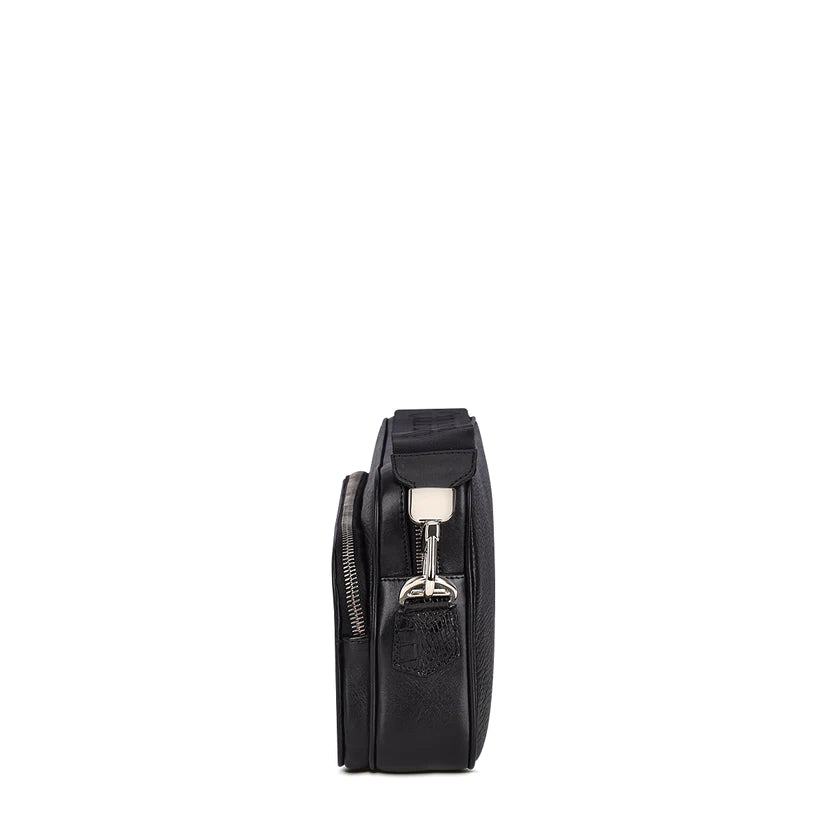 BOC04FU - Cuadra Black Casual Fashion Caiman Chest Clutch Bag for Men.