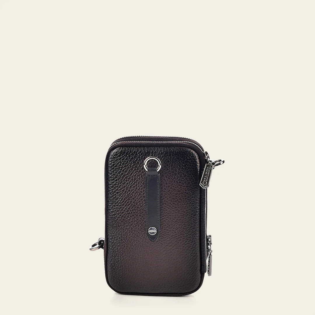 BOC05PH - Cuadra Chocolate Small Fashion Python Messenger Bag for Men