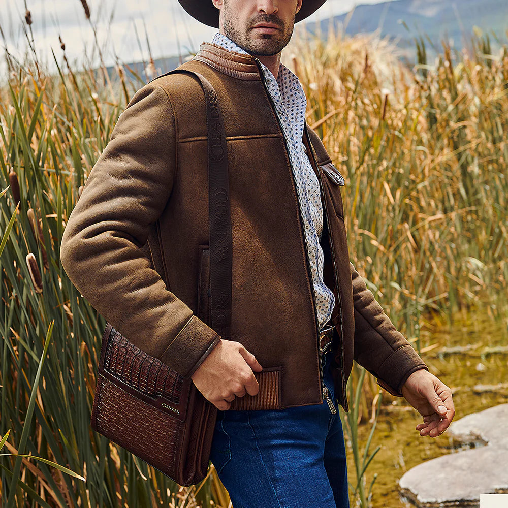 BOC23FC - Cuadra honey casual fuscus crossbody messenger bag for men / women