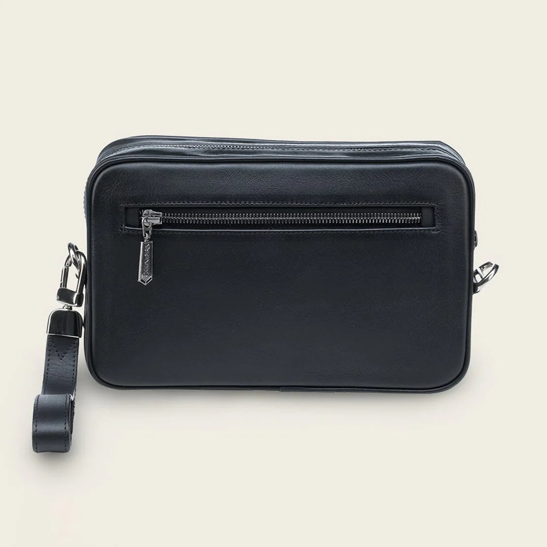 BOC24FY - Cuadra Blue Casual Fashion Caiman Crossbody Messenger Bag