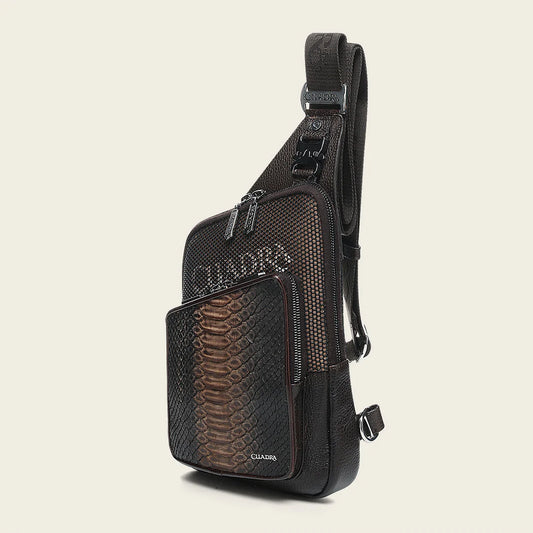 BOC32PH - Cuadra brown casual fashion python bag for men / women