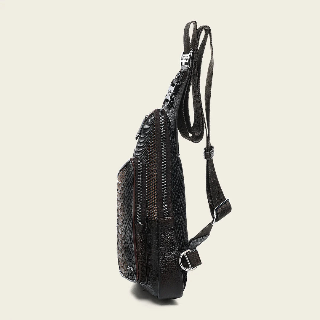 BOC32PH - Cuadra brown casual fashion python bag for men / women