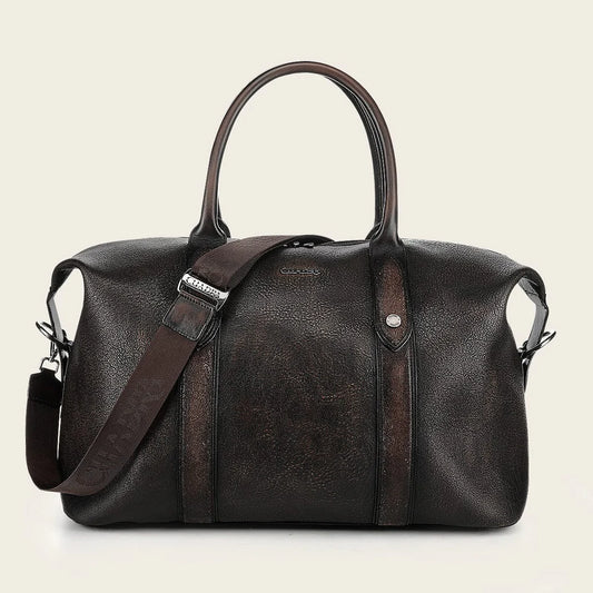 BOC33BO - Cuadra chocolate casual fashion cowhide duffle bag for men / women