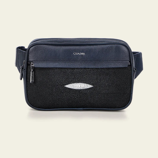 BOC37MA - Cuadra Black Casual Fashion Stingray Bag for Men