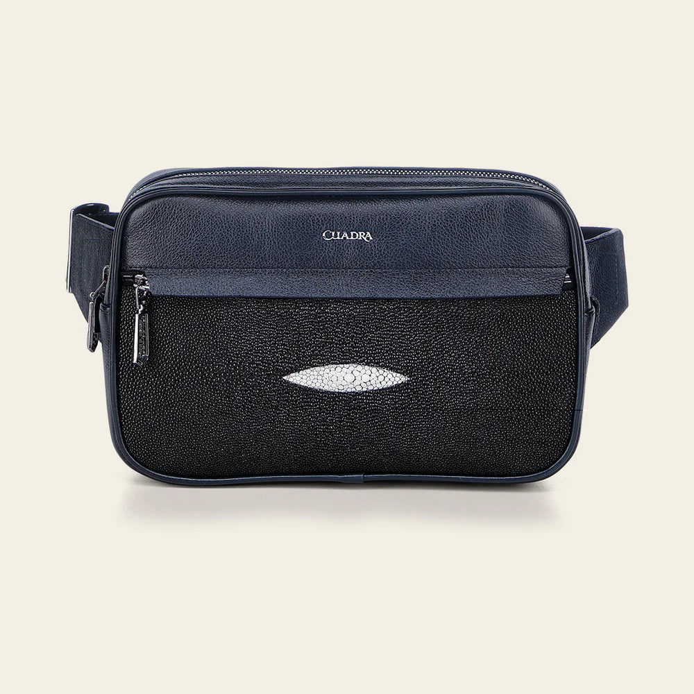 BOC37MA - Cuadra black casual fashion stingray bag for men