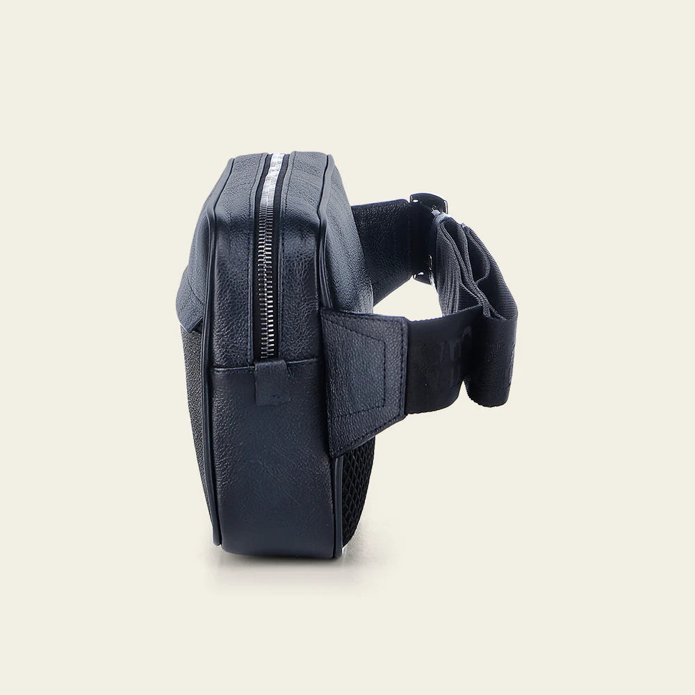 BOC37MA - Cuadra Black Casual Fashion Stingray Bag for Men