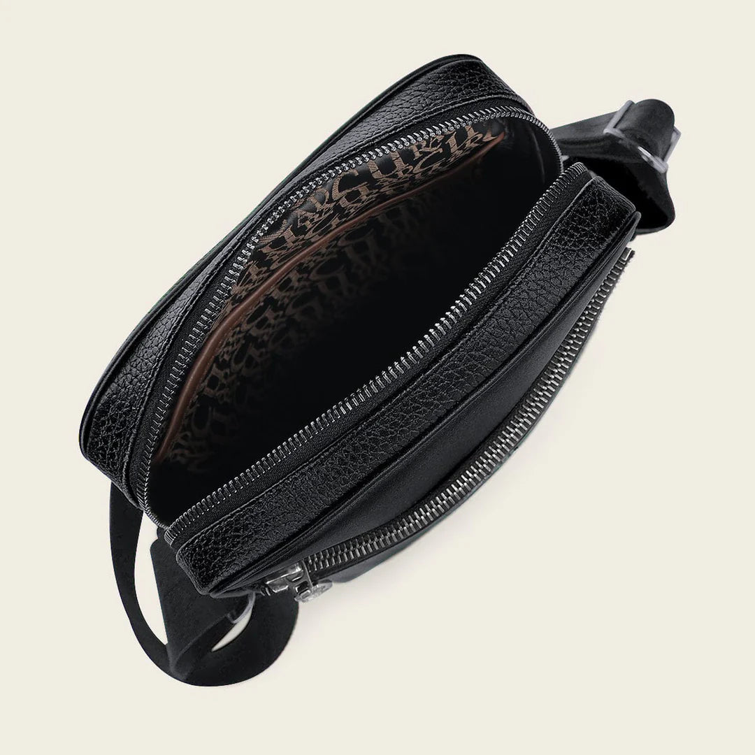 BOC38MA - Cuadra black casual fashion stingray crossbody bag for men