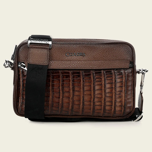 BOC45FY - Cuadra honey casual caiman leather bag for men / women