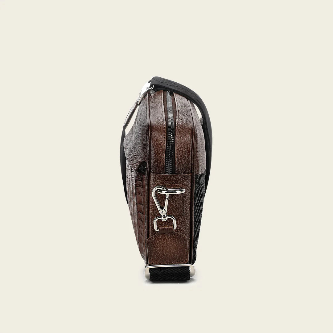 BOC45FY - Cuadra honey casual caiman leather bag for men / women