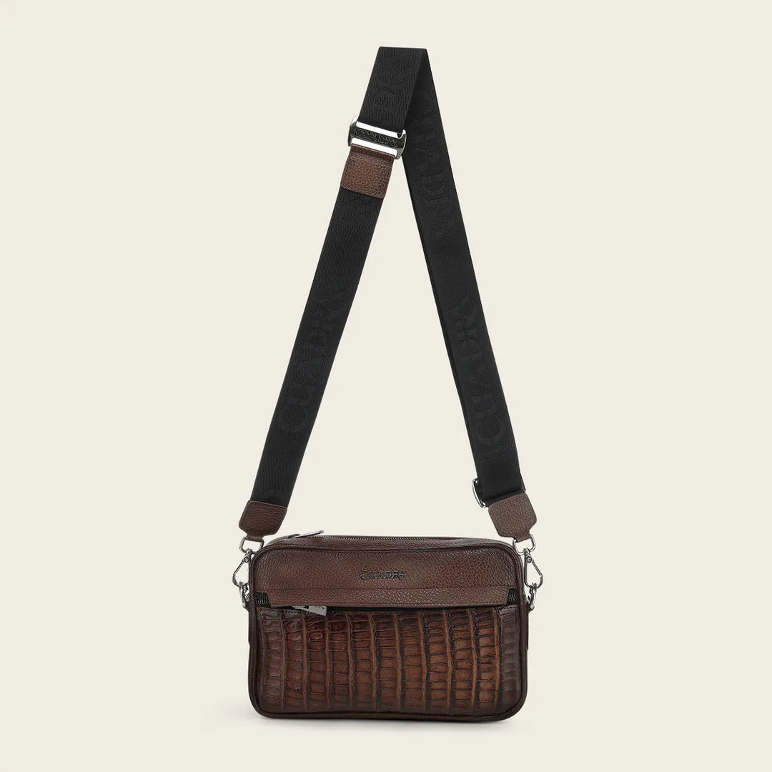 BOC45FY - Cuadra honey casual caiman leather bag for men / women