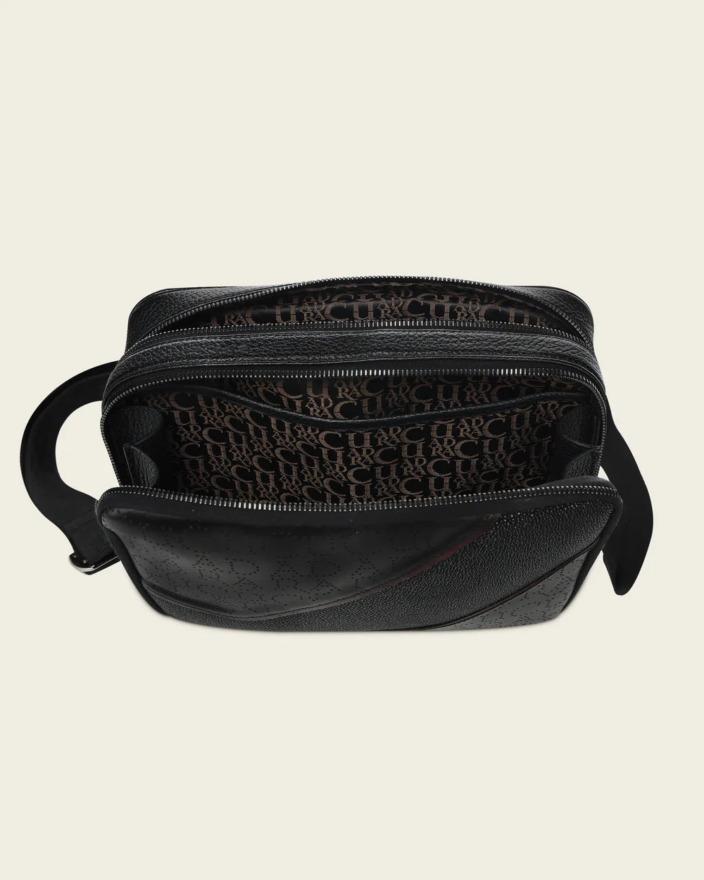 BOC48MA - Cuadra Black Casual Fashion Stingray Crossbody Messenger Bag