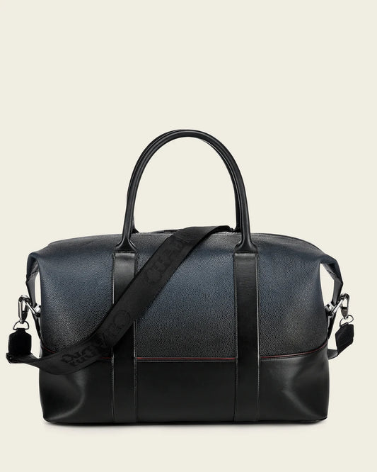 BOC50AL - Cuadra Blue Casual Fashion Alligator Duffle Bag for Men /