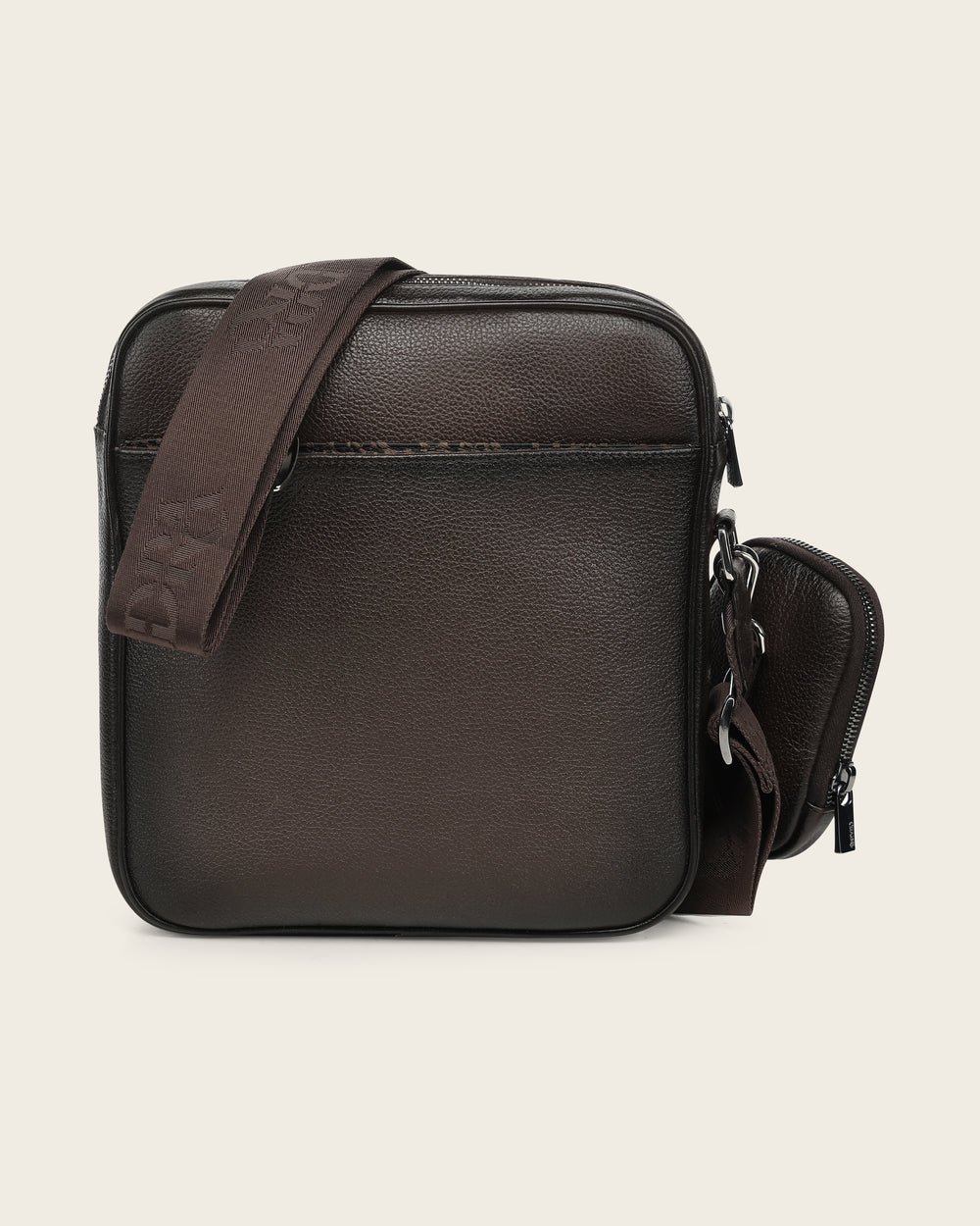 BOC61FY - Cuadra gray casual fashion caiman crossbody messenger bag for men