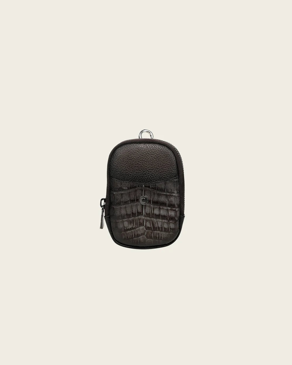 BOC61FY - Cuadra gray casual fashion caiman crossbody messenger bag for men