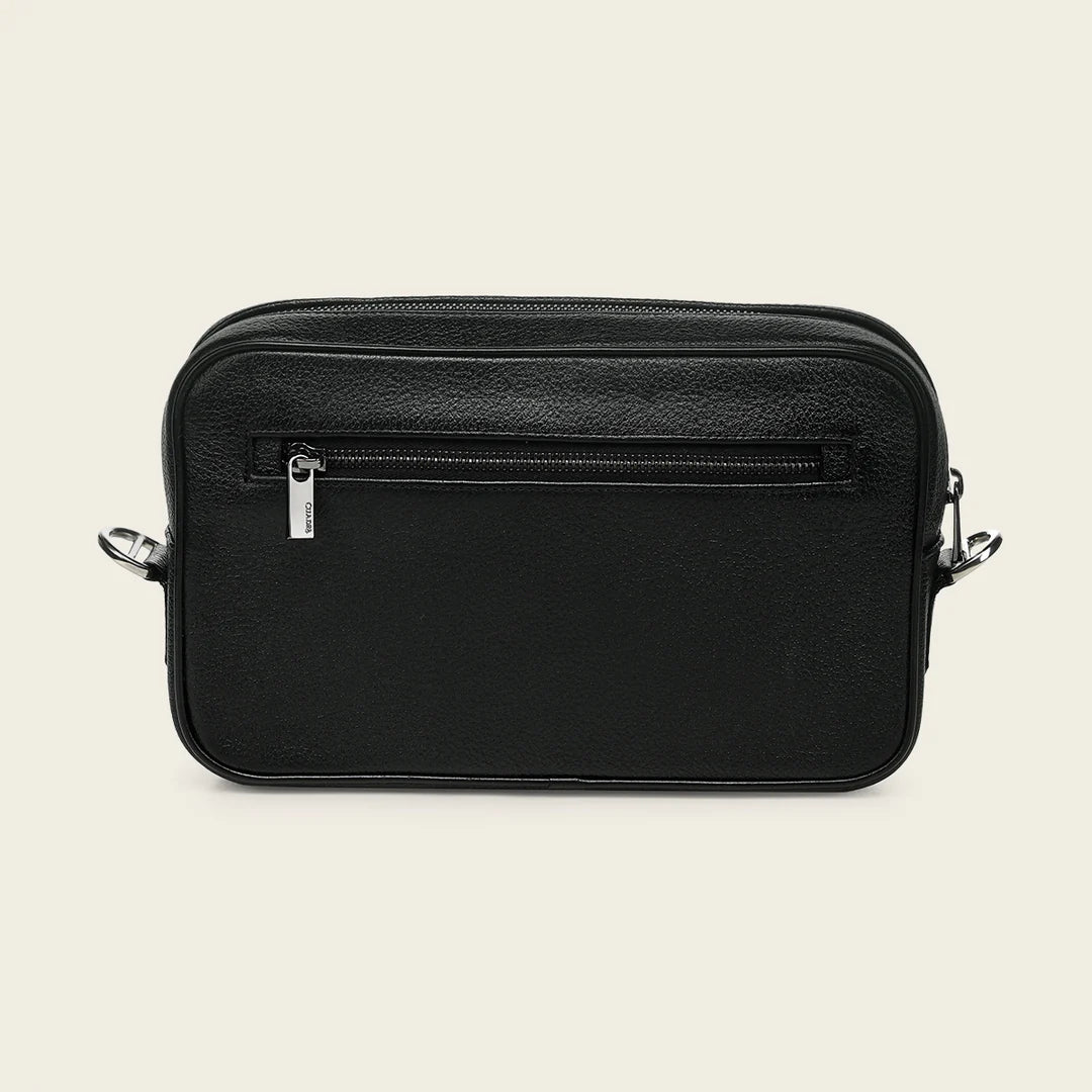 BOC62AL - Cuadra black alligator leather bag