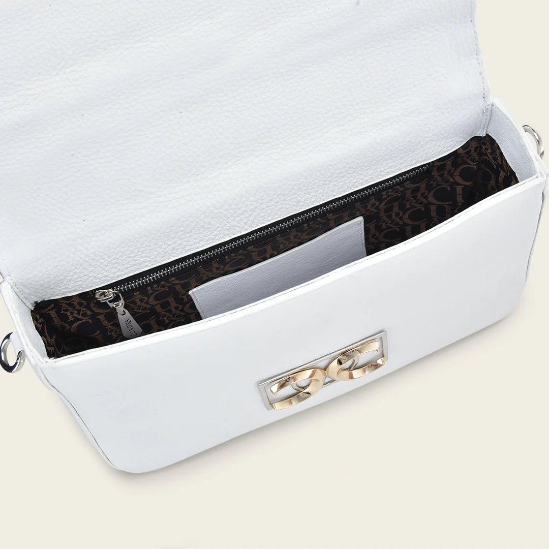 BOD0IPH - Cuadra White Dress Fashion Python Handbag for Women