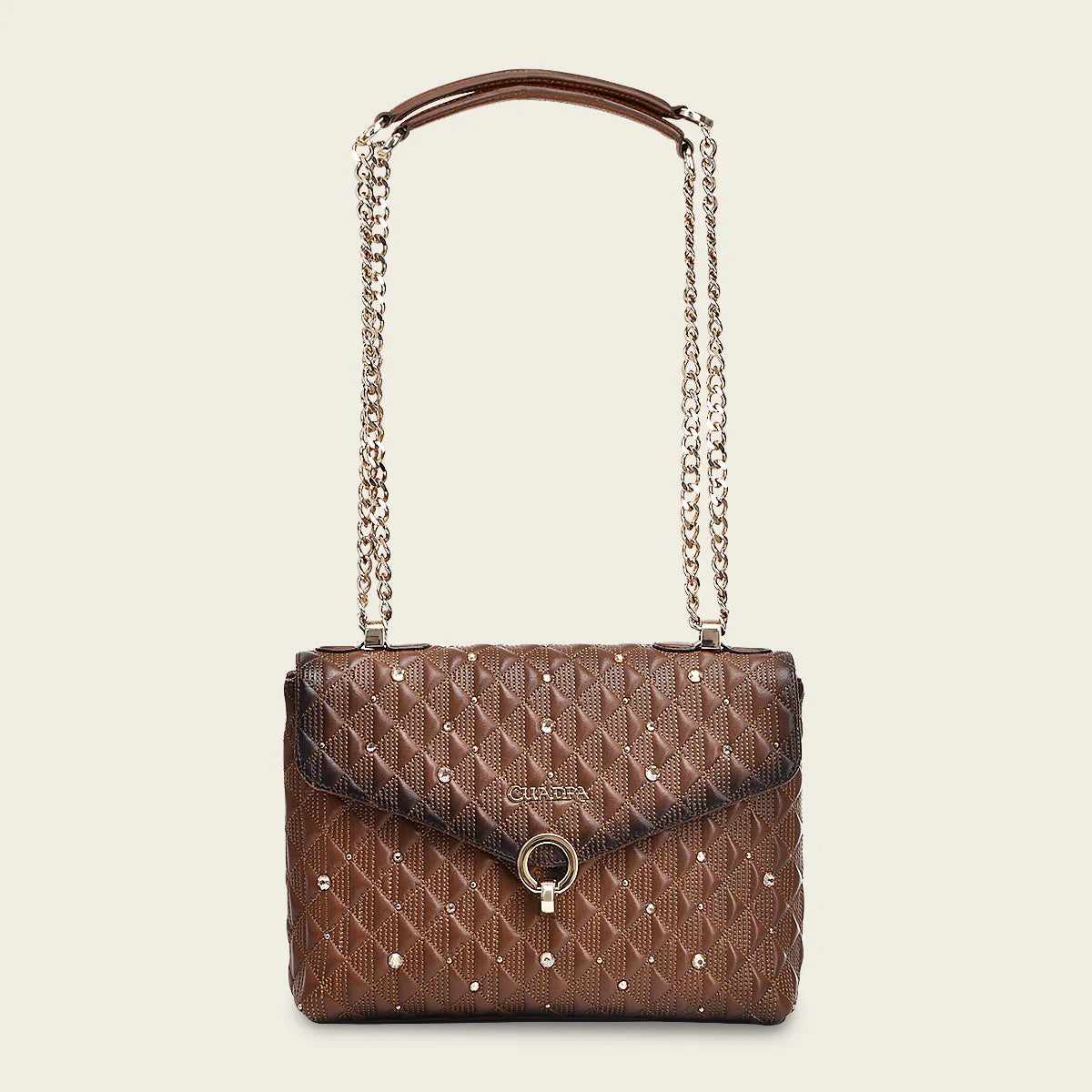 BOD0LRS - Cuadra Honey Casual Western Cowhide Leather Handles Bag for Women