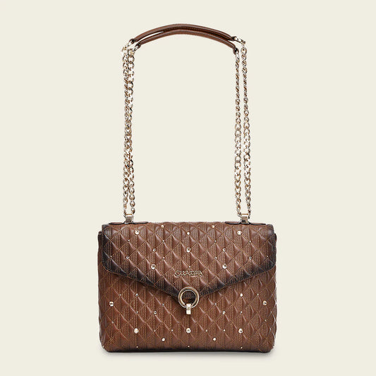 BOD0LRS - Cuadra Honey Casual Western Cowhide Leather Handles Bag for Women