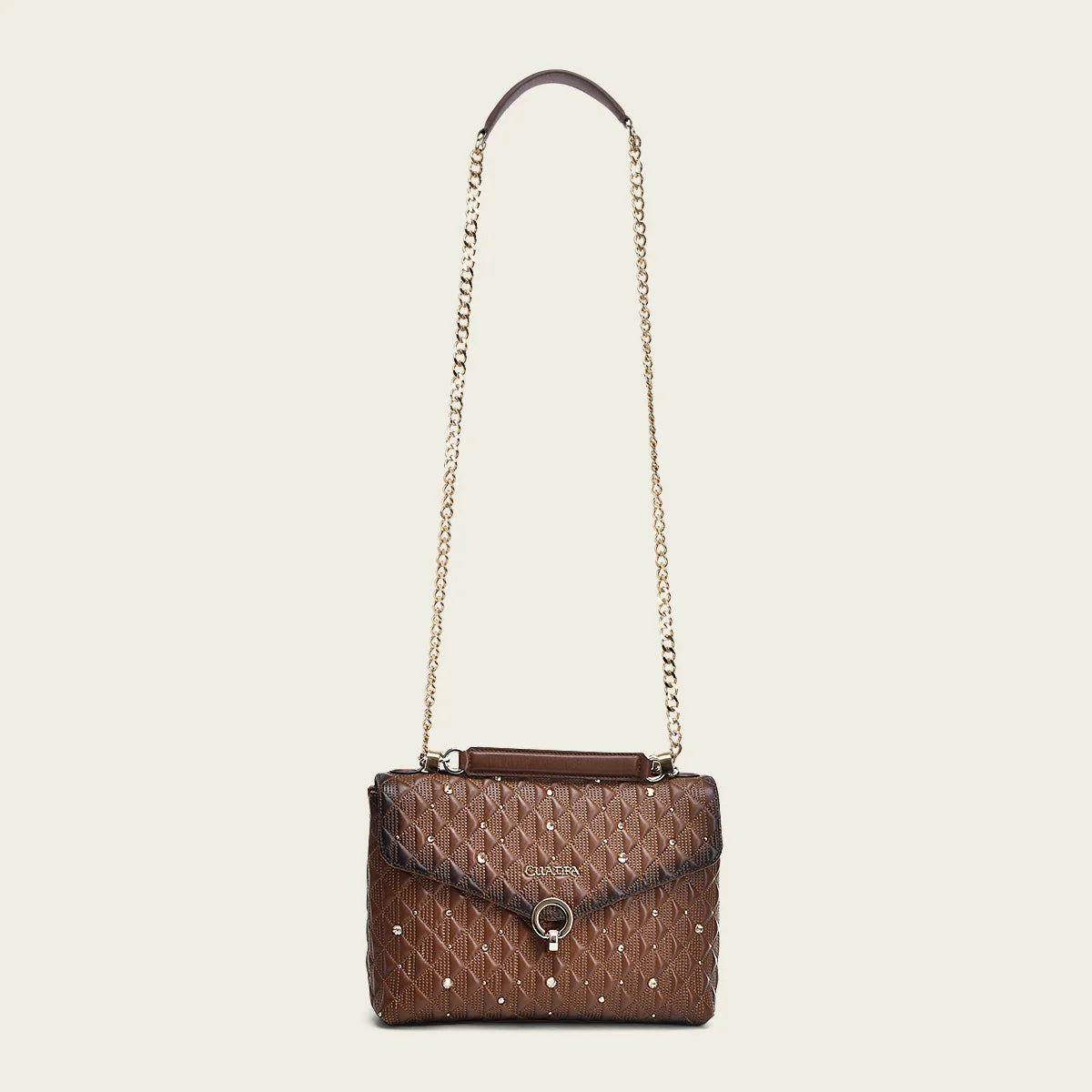 BOD0LRS - Cuadra honey casual western cowhide leather handles bag for women