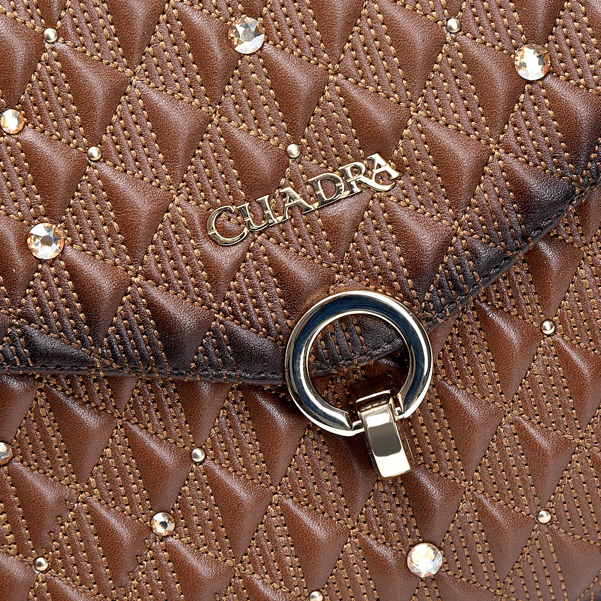 BOD0LRS - Cuadra honey casual western cowhide leather handles bag for women