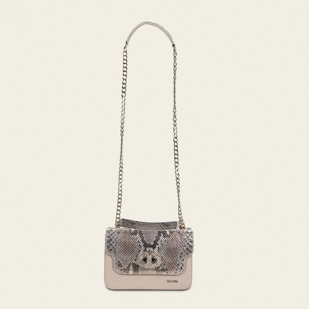 BOD0MPH - Cuadra Bone Dress Fashion Python Handbag for Women