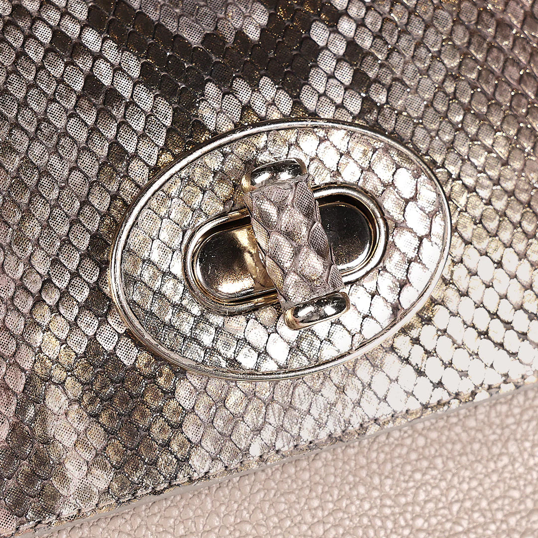 BOD0MPH - Cuadra Bone Dress Fashion Python Handbag for Women