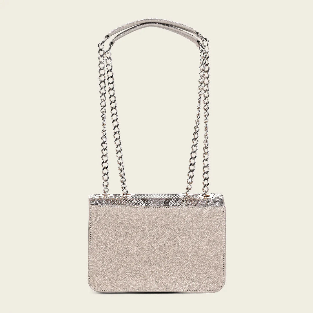 BOD0MPH - Cuadra Bone Dress Fashion Python Handbag for Women