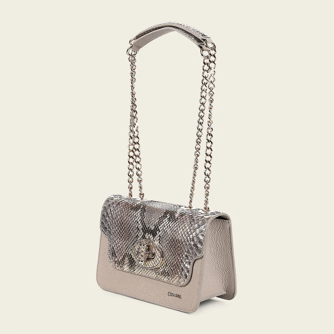 BOD0MPH - Cuadra Bone Dress Fashion Python Handbag for Women