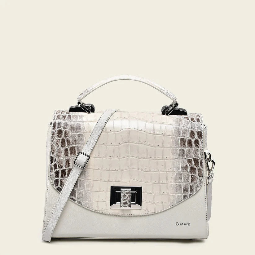 BOD0TNL - Cuadra White Dress Fashion Niloticus Totebag for Women