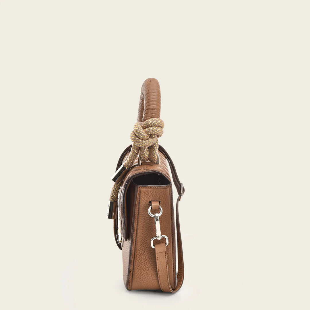BOD0URS - Cuadra Almond Casual Western Cowhide Leather Bag for Women