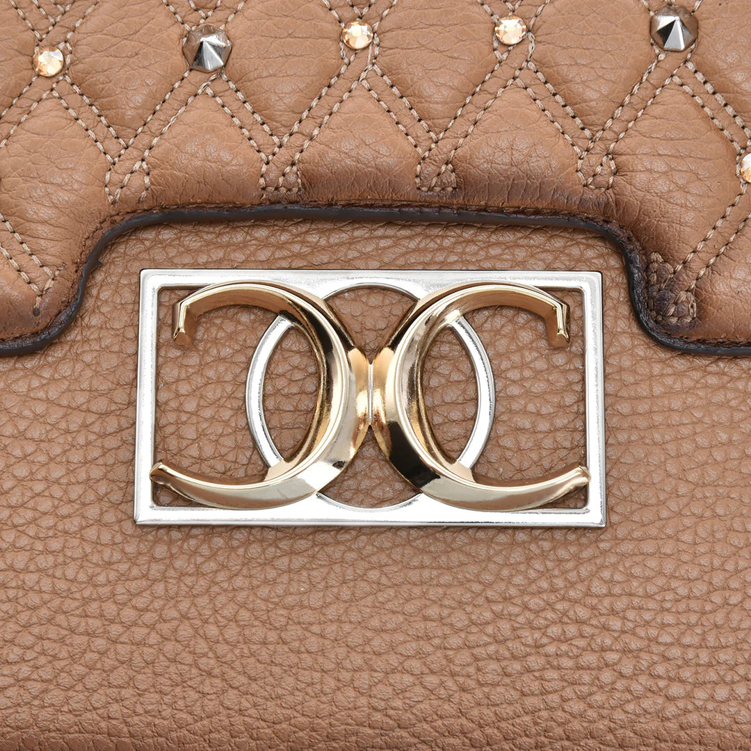 BOD0URS - Cuadra Almond Casual Western Cowhide Leather Bag for Women