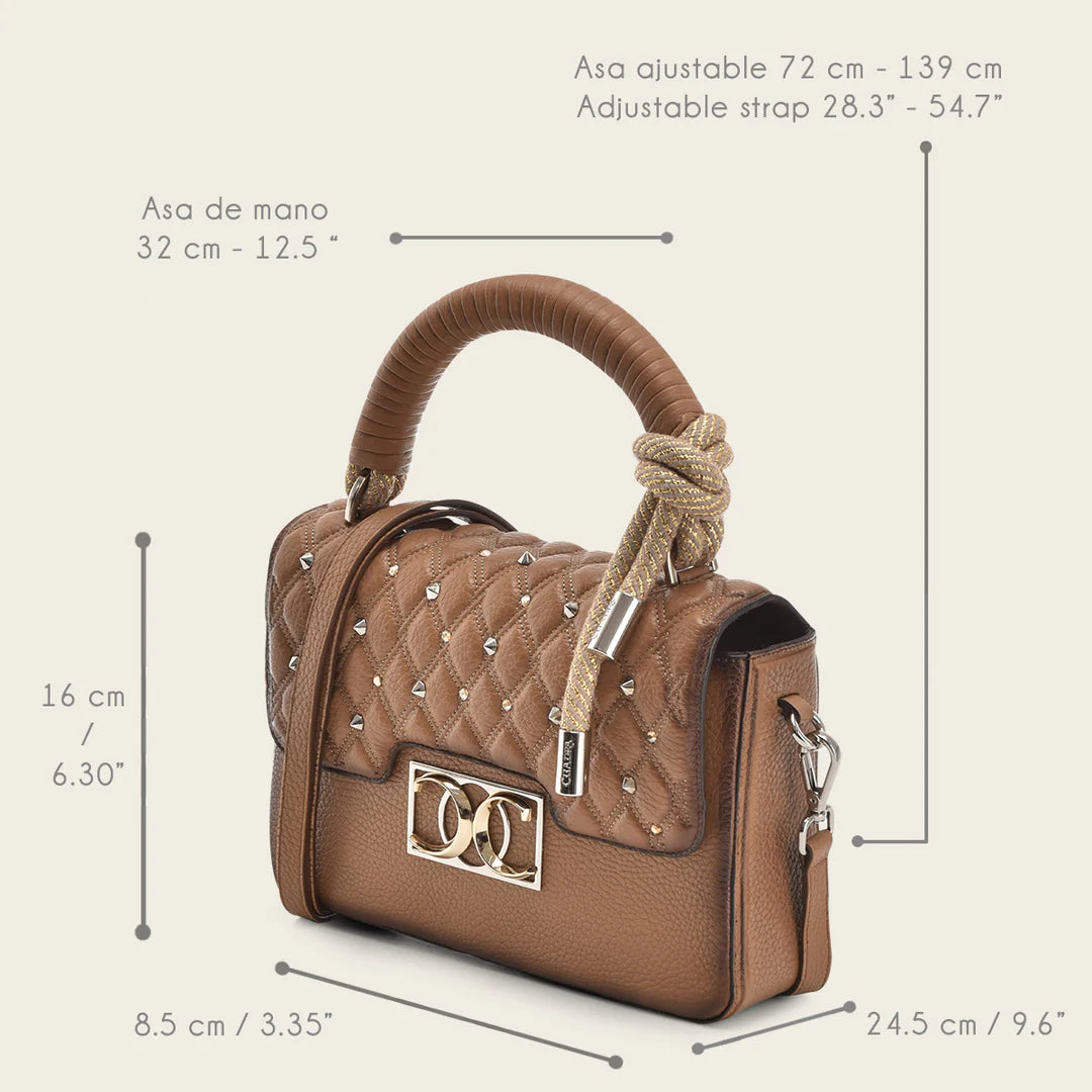 BOD0URS - Cuadra Almond Casual Western Cowhide Leather Bag for Women