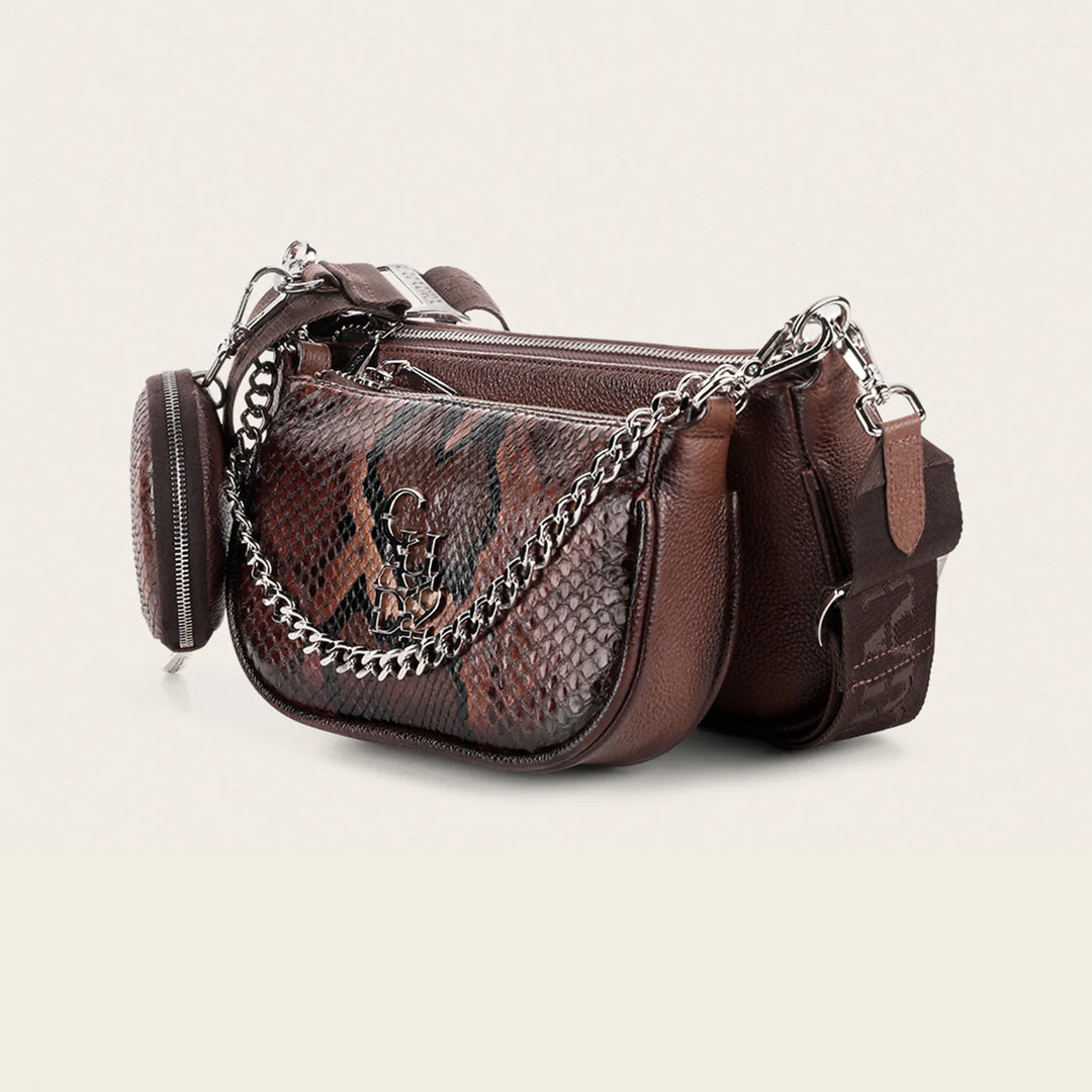 BOD1OPM - Cuadra Honey Casual Fashion Python Crossbody for Women