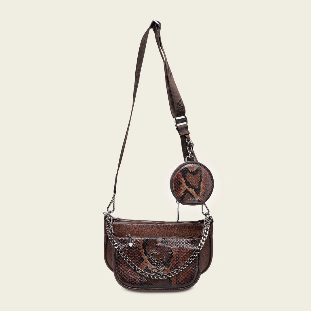 BOD1OPM - Cuadra Honey Casual Fashion Python Crossbody for Women