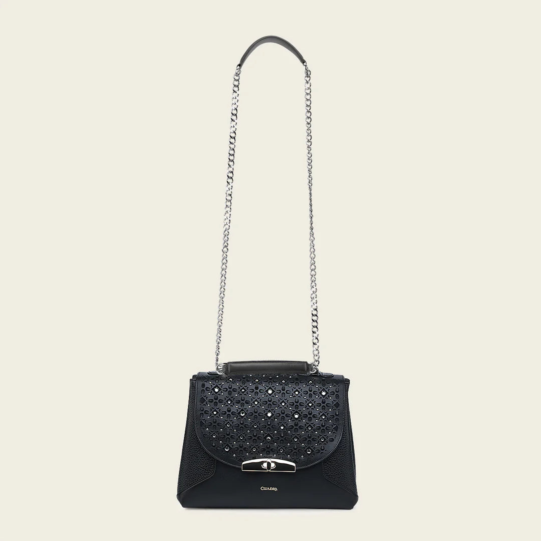 BOD1RRS - Cuadra Black Casual Fashion Leather Shoulder Bag for Women