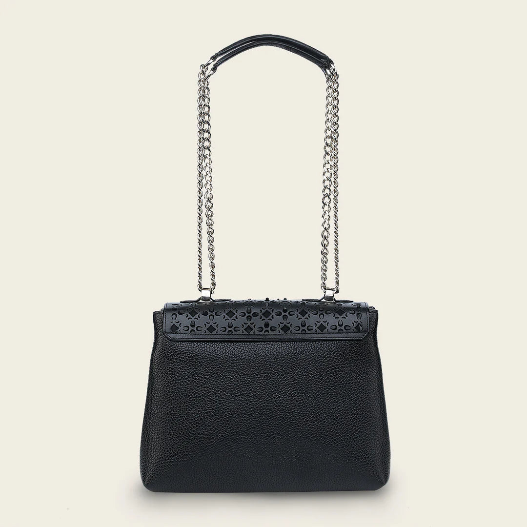 BOD1RRS - Cuadra Black Casual Fashion Leather Shoulder Bag for Women