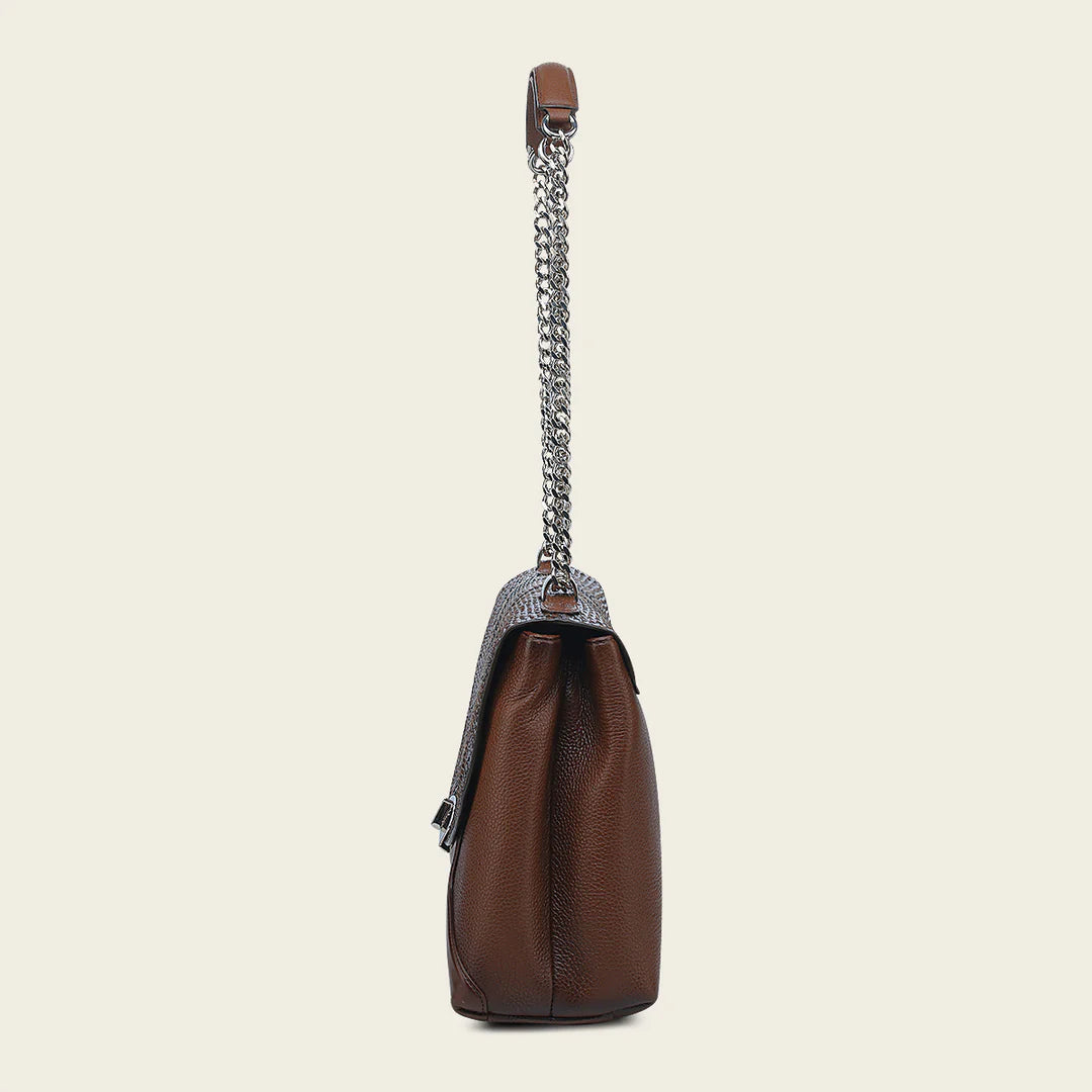 BOD1SPH - Cuadra brown casual fashion python handbag for women